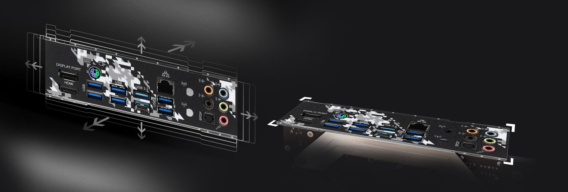 Flexible Integrated I/O Shield
